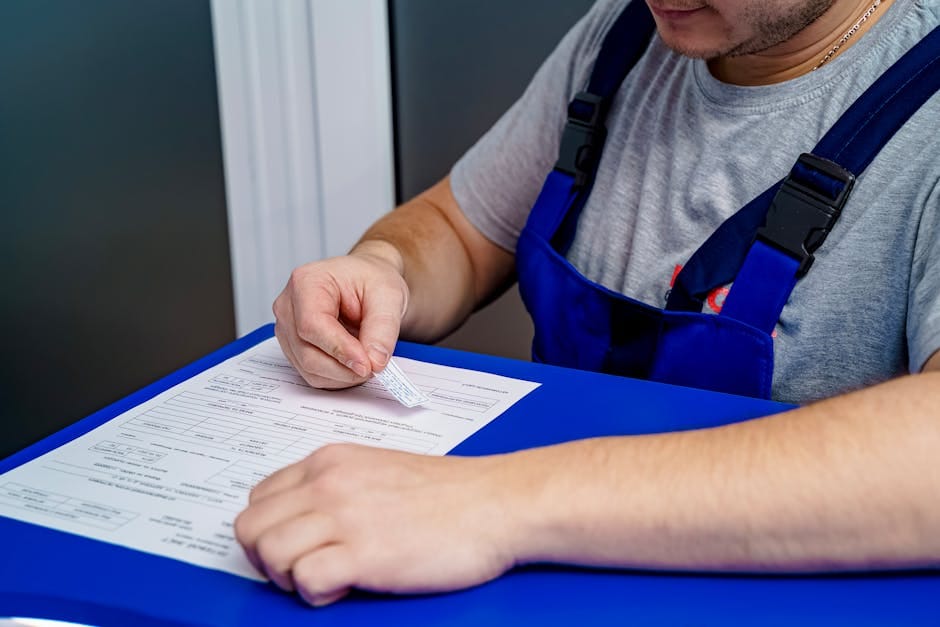 specjalista analizujący wielojęzyczną dokumentację techniczną w nowoczesnym biurze